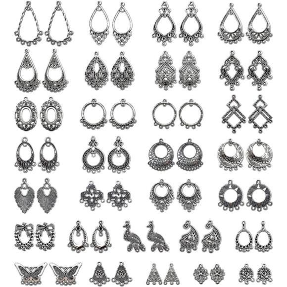 Antiqued Tibetan Silver Earring Chandelier Earring Jewelry Making Kit forEarring - Picture 1 of 7